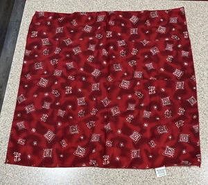 Vintage Ray Strauss 20" Square Bandana Red & White Made In USA EUC - Bild 1 von 5