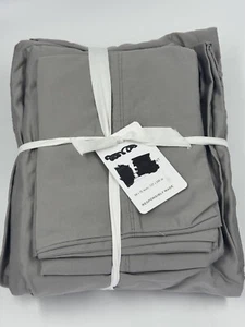 NWT Pottery Barn 700 THREAD COUNT Full Size Sheet Set SATEEN, Smoke Gray - Picture 1 of 4