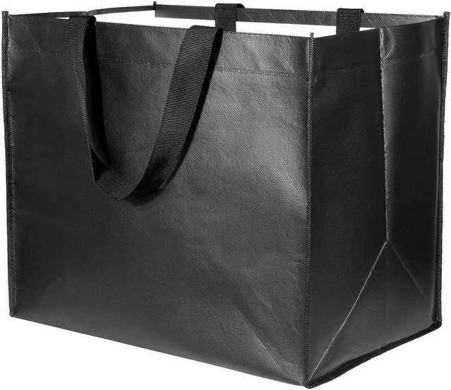 Zenpac Washable Kraft Tote Bag Double Stitched for Multi-Purpose Use Grocery Eco Friendly Recyclable Durable Heavy-Duty Reusable Shopping Bag