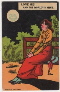 Love Me & The World Is Mine Comic Postkarte B822 - Bild 1 von 2