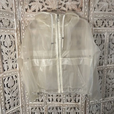 Anthropologie Elodie Clear Vinyl Rain Jacket Size SMALL - Image 1 of 4