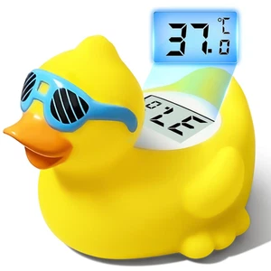 Baby Badethermometer Ente – Schwimmendes Thermometer für Bad, Raum & Neugeborene - Bild 1 von 7