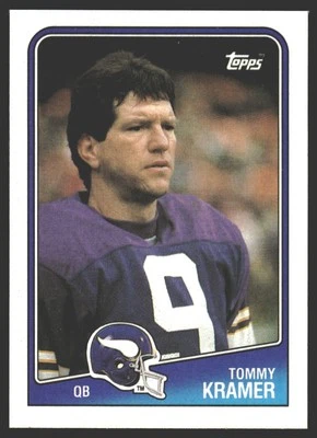 Tommy Kramer #148 1988 Topps Minnesota Vikings - Image 1 of 2