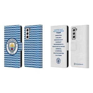 MAN CITY FC WE'RE REALMENTE NOT HERE CUERO FUNDA LIBRO PARA TELÉFONOS SAMSUNG 4 - Imagen 1 de 8