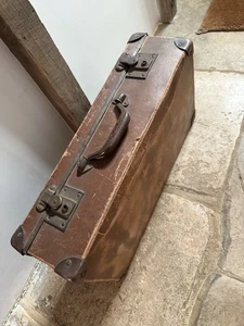 Vintage Cardboard Suitcase C1930s - Length 55cm - Picture 1 of 4