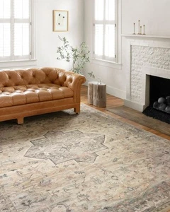 Loloi II Hathaway Beige/Multi 7'-6" x 9'-6" Area Rug - Picture 1 of 8