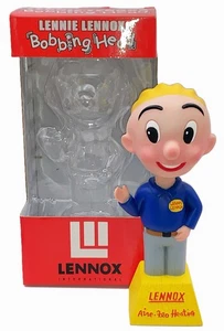 Bobblehead Lennie Lennox Heat Cool HVAC NOS Bobbing Head Crown Premiums Box Vtg - Picture 1 of 10