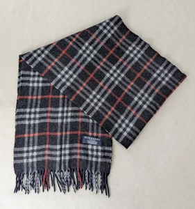 Burberry Unisex Winter Schal schwarz - 100% Lammwolle kariert - gebraucht - stylisch - Bild 1 von 7