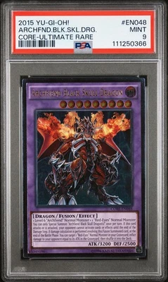 Yu-Gi-Oh! Archfiend Black Skull Dragon CORE-EN048 Ultimate Rare Unlimited PSA 9 - Image 1 of 2