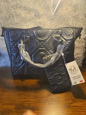 Bolso de Mano Valentino Orlandi Negro Acolchado con Bolsa Italia Bandolera de Hombro Nuevo con Etiquetas Foto 1 de 4