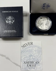 2000 P Proof 1 oz American .999 Silver Eagle w/OGP & COA - Picture 1 of 8