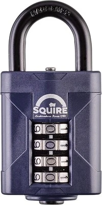 Squire CP50 Combination 4 Wheel Padlock Weathershield Outdoor Gate Shed RRP £44 - Image 1 of 4