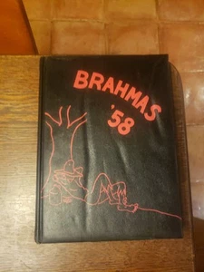 1958 DOUGLAS MACARTHUR HIGH SCHOOL SAN ANTONIO TEXAS BRAHMA YEARBOOK NEISD - Picture 1 of 1