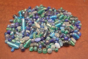 1000+ PCS ASSORT MULTI COLOR GLASS GLASS ROUND BEADING BEADS #T-4034A - Picture 1 of 1