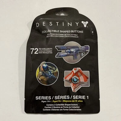 Destiny Collectible Shaped Buttons Series 1 Blind Bag X1 Pack Pins Badges New! - Image 1 of 2