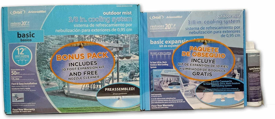 Orbit Arizona Mist 3/8" Outdoor Cooling System 10 FT Expansion Kit Bonus