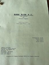 Knee High P.I. Movie Screenplay Script 