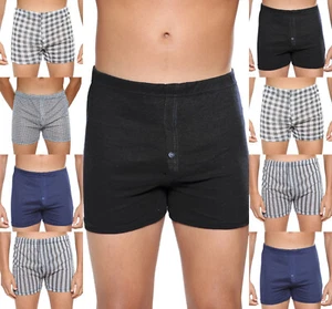 Mens Printed Jersey Soft 3 Pairs Boxer Shorts Polycotton Fabric S to 5XL Sizes - Picture 1 of 7