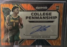 Keyonte George 2023 Prizm Draft Picks Auto /49 Baylor Bears