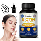 Biotine (vitamine B7) 10 000 mcg, 30 à 120 capsules - kératine cheveux peau ongles énergie