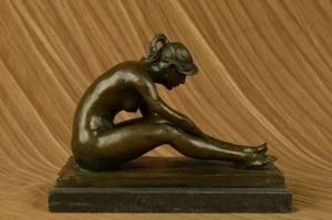 Statua scultura femminile donna nuda, figura astratta 11" - Foto 1 di 12
