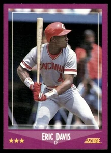 Partitura Eric Davis Cincinnati Reds 1988 #10 - Imagen 1 de 2