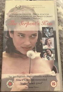 THE SERPENTS KISS VIDEO VHS RARE EWAN MCGREGOR RICHARD E GRANT ROMANCE DRAMA - Imagen 1 de 2