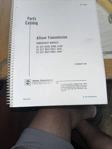 Allison Transmissions Powershift CT CLT 3340 3360 3440 3341 PARTS CATALOG MANUAL - Picture 1 of 3