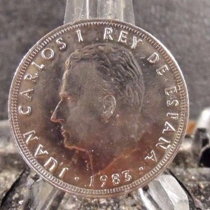 ZIRKULIERT 1983 25 PESETEN SPANISCHE MÜNZE (80617)1 - Bild 1 von 3