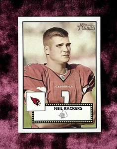 Neil Rackers ‘52 Topps Heritage #398 MINT Facsimile Auto Cardinals Kicker Jersey - Picture 1 of 4