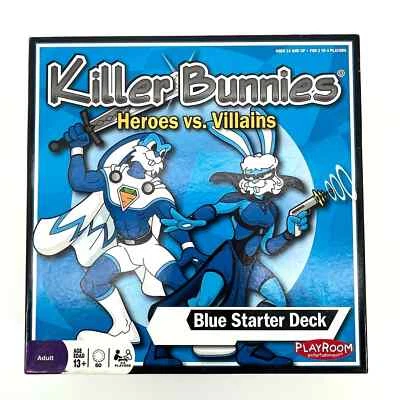 Baraja de inicio completa Killer Bunnies Heroes vs Villains azul Foto 1 de 4