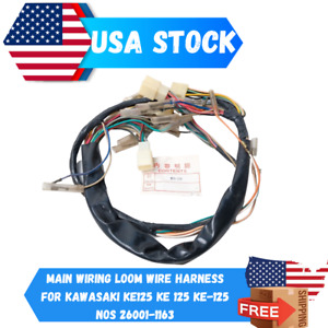 Main Wiring Loom Wire Harness For Kawasaki KE125 KE 125 KE-125 Nos 26001-1163