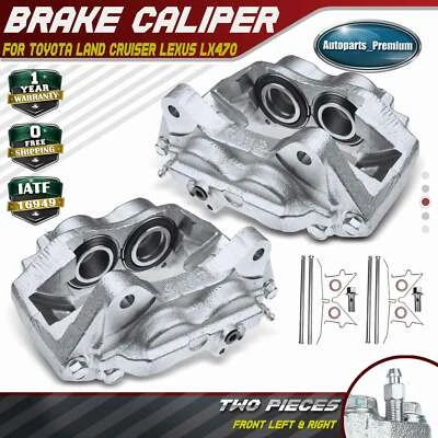 Pair Front Disc Brake Caliper for Toyota Land Cruiser Lexus LX470 1998 1999-2002 - Image 1 of 4