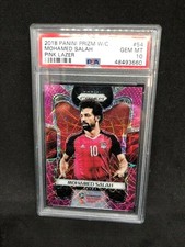 GORGEOUS 2018 MOHAMED SALAH Prizm World Cup Pink Lazer Refractor /40 - EGYPT!
