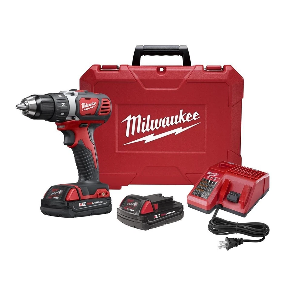 Milwaukee 2606-22CT M18 COMP TALADRO SIN ESCOBILLAS 1/2" KIT DE BATERÍA (2) Foto 1 de 1