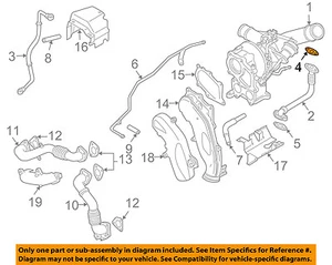 GM OEM Turbocharger Turbo-Oil Pipe Gasket 97227012 - Picture 1 of 2