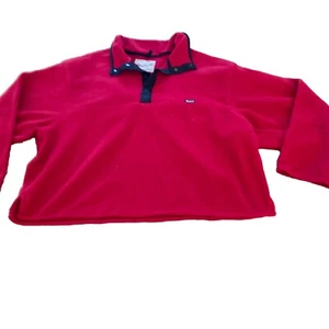 Vintage Woolrich Polartec  Mens Red  XL Fleece 4 Snaps  Made in USA!! - Picture 1 of 5