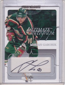 03-04 BAP Ultimate Marian Gaborik /135 Autograph Auto 2003