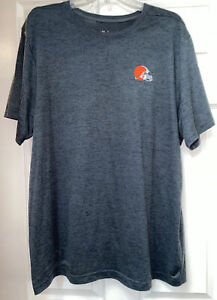 Nike Cleveland Browns NFL On Field Apparel Dri Fit T-Shirt Size XL Gray EUC