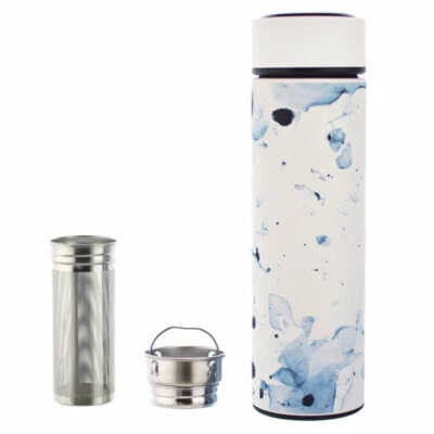 Botella infusora de frutas de té de hojas sueltas de mármol blanco GROSCHE CHICAGO 15,2 fl. Oz Foto 1 de 4