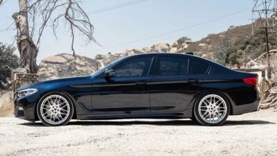 Колеса 20 дюймов BD F12 с матовыми серебристыми вогнутыми ободами для BMW F10 525 535 550 20x9 и 10 - Изображение 1 из 4