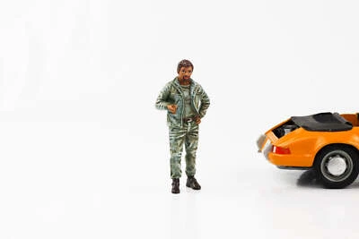 1:18 Figura Auto Mechanic - Meccanico Tim American Diorama Figure - Immagine 1 di 2