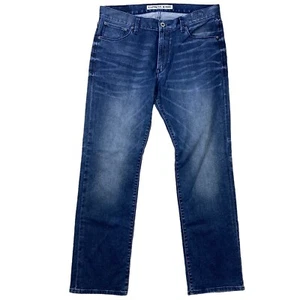 Express Rocco Slim Fit Skinny Leg Jeans Mens Sz 34x31 Medium Blue Wash Stretch - Picture 1 of 7