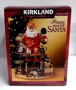 SANTA'S WORKSHOP KIRKLAND SIGNATURE STOFF MACHE' SANTA #212206 - Bild 1 von 7