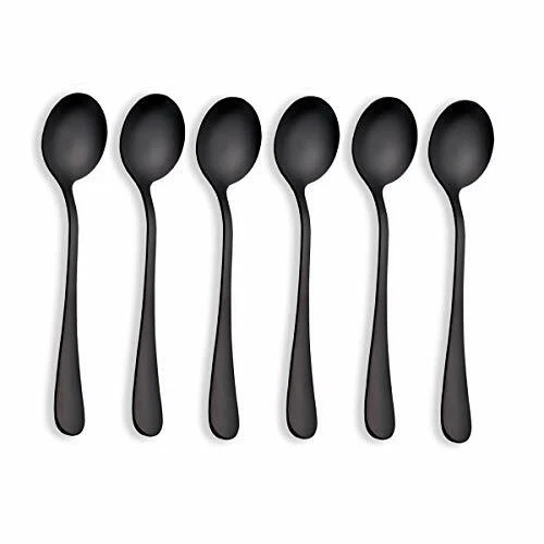 Berglander Cucchiai per zuppa di acciaio inossidabile placcato in titanio nero,  - Immagine 1 di 1