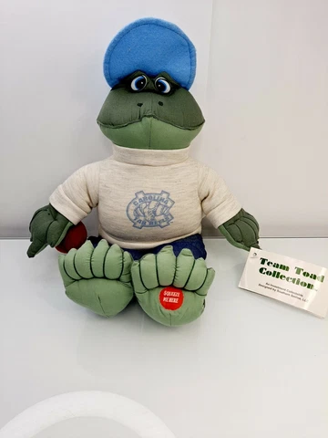 Vintage 1997 Team Toad Collection CAROLINA TAR HEELS  Musical Plush Cover