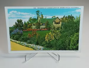 Residencia de Corinne Griffith Beverly Hills, California 869 postal sin publicar - Imagen 1 de 2
