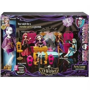 NIB Monster High Doll Playset Spectra 13 Wishes Party Lounge Target 2013 Retired - Picture 1 of 1
