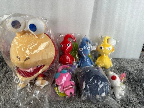 Stuffed Toy Set Pikmin x6 Chappie x1 Nintendo Red White Wing Rock Blue Yellow Cover