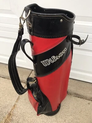 Bolsa de golf Wilson vintage sistema divisor de palos de 15 vías correa carro de transporte-ht Foto 1 de 4